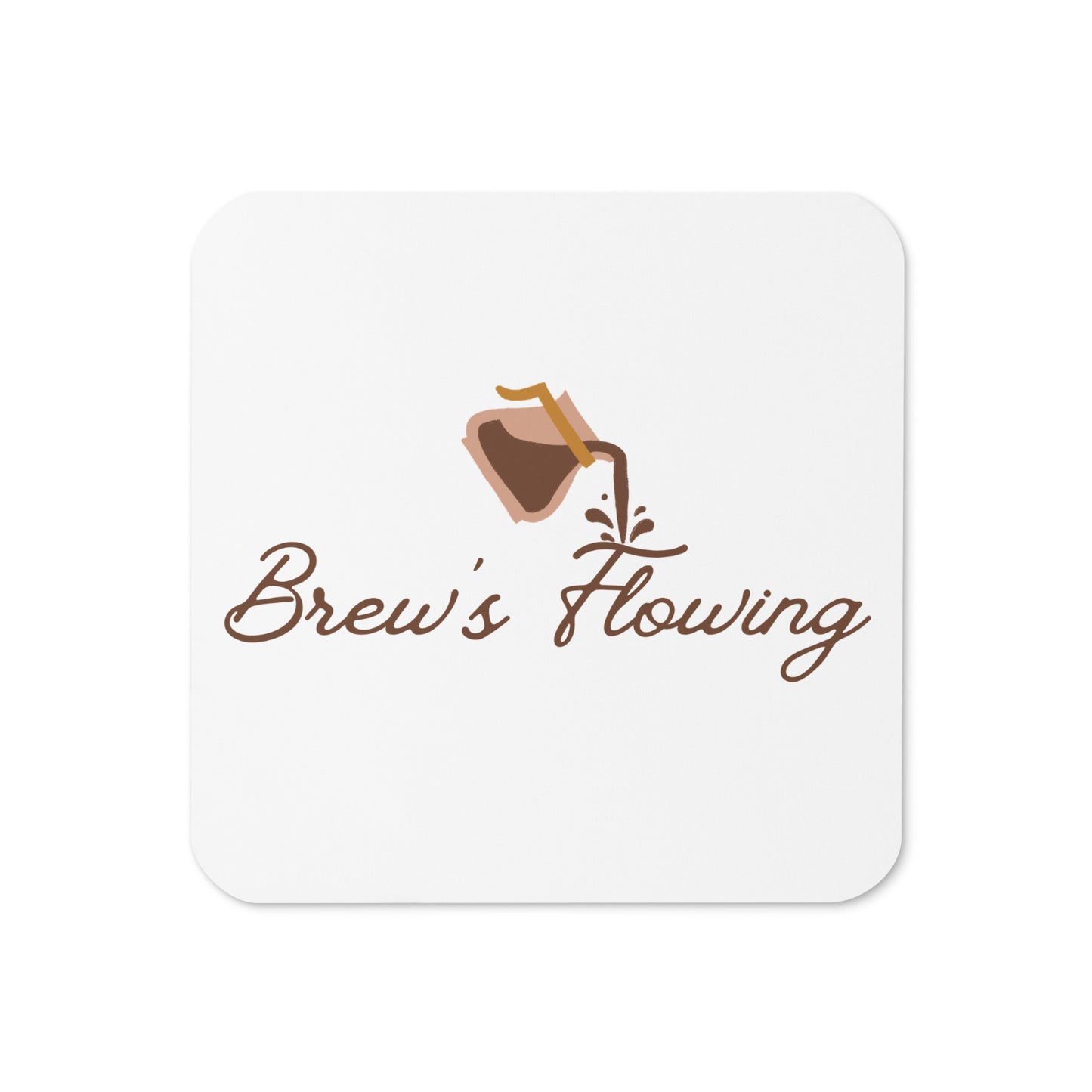 Brew’s Flowing Cork-Back Coaster