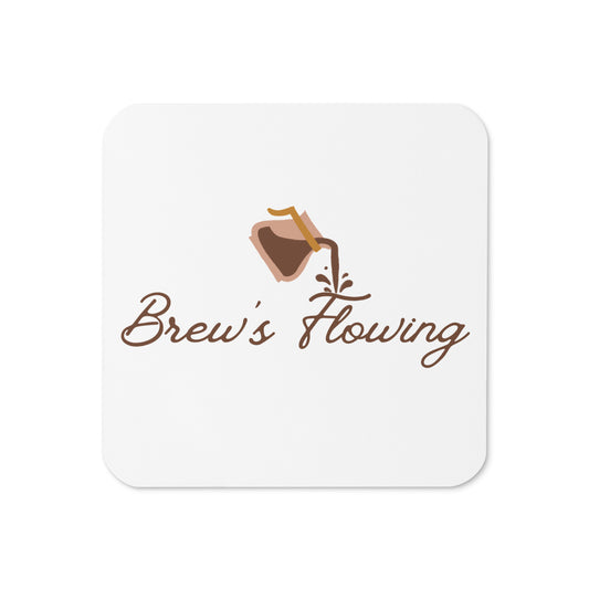 Brew’s Flowing Cork-Back Coaster