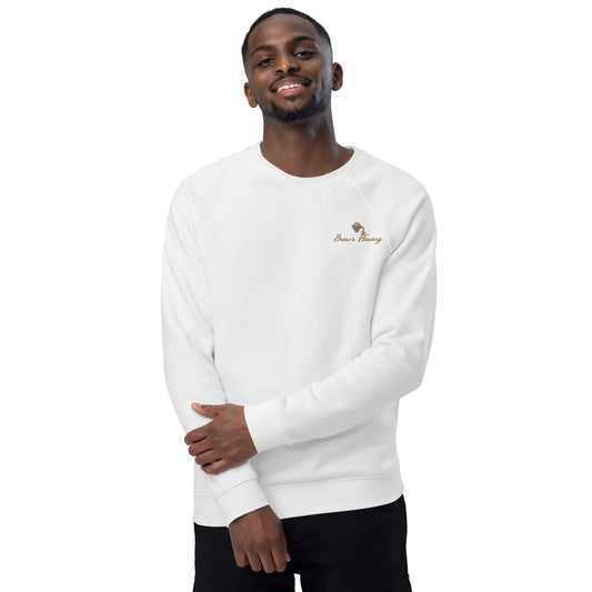 Brew’s Flowing Unisex Organic Raglan Sweatshirt
