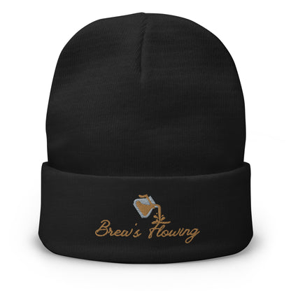 Brew’s Flowing Embroidered Beanie