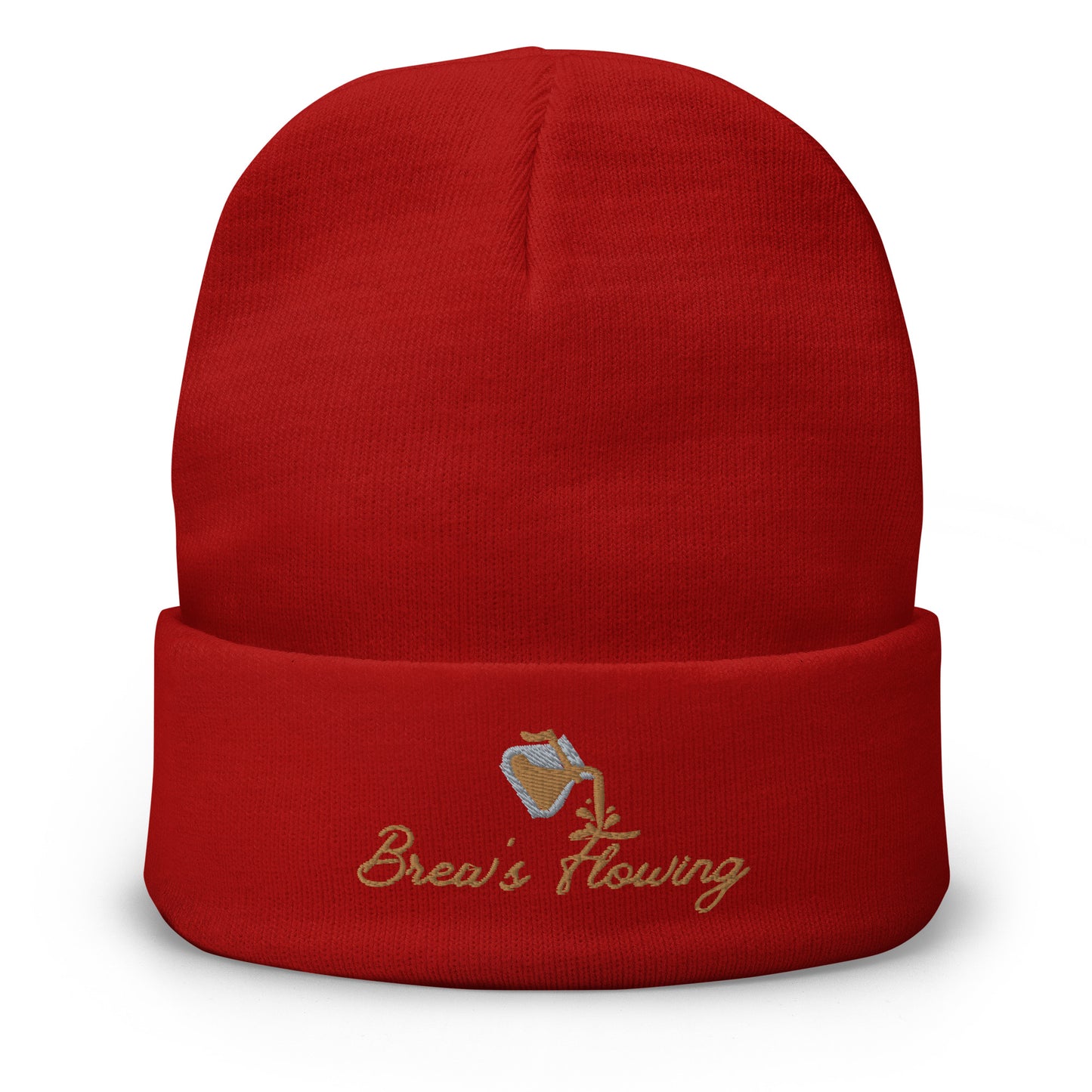 Brew’s Flowing Embroidered Beanie