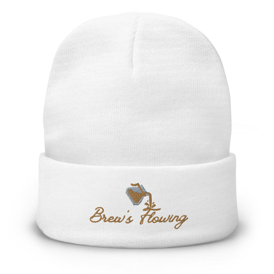 Brew’s Flowing Embroidered Beanie