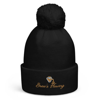 Brew’s Flowing Pom Pom Beanie