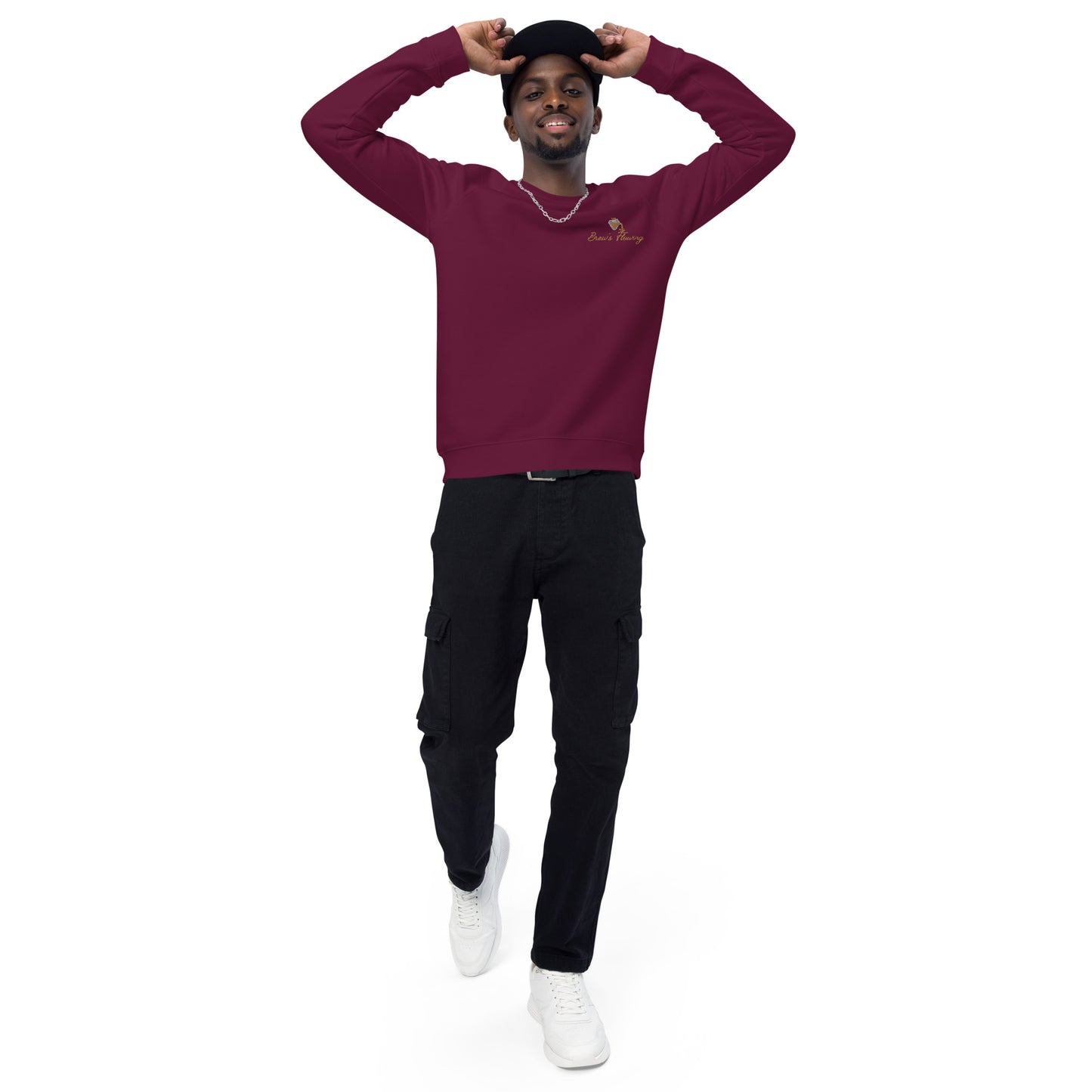 Brew’s Flowing Unisex Organic Raglan Sweatshirt