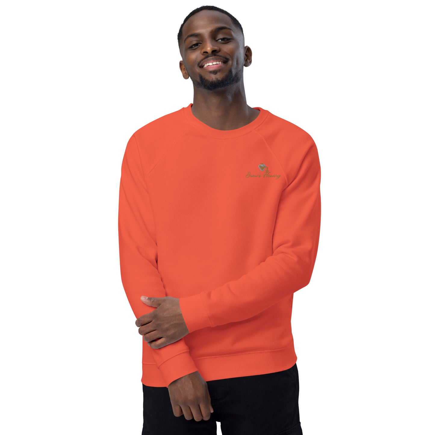 Brew’s Flowing Unisex Organic Raglan Sweatshirt