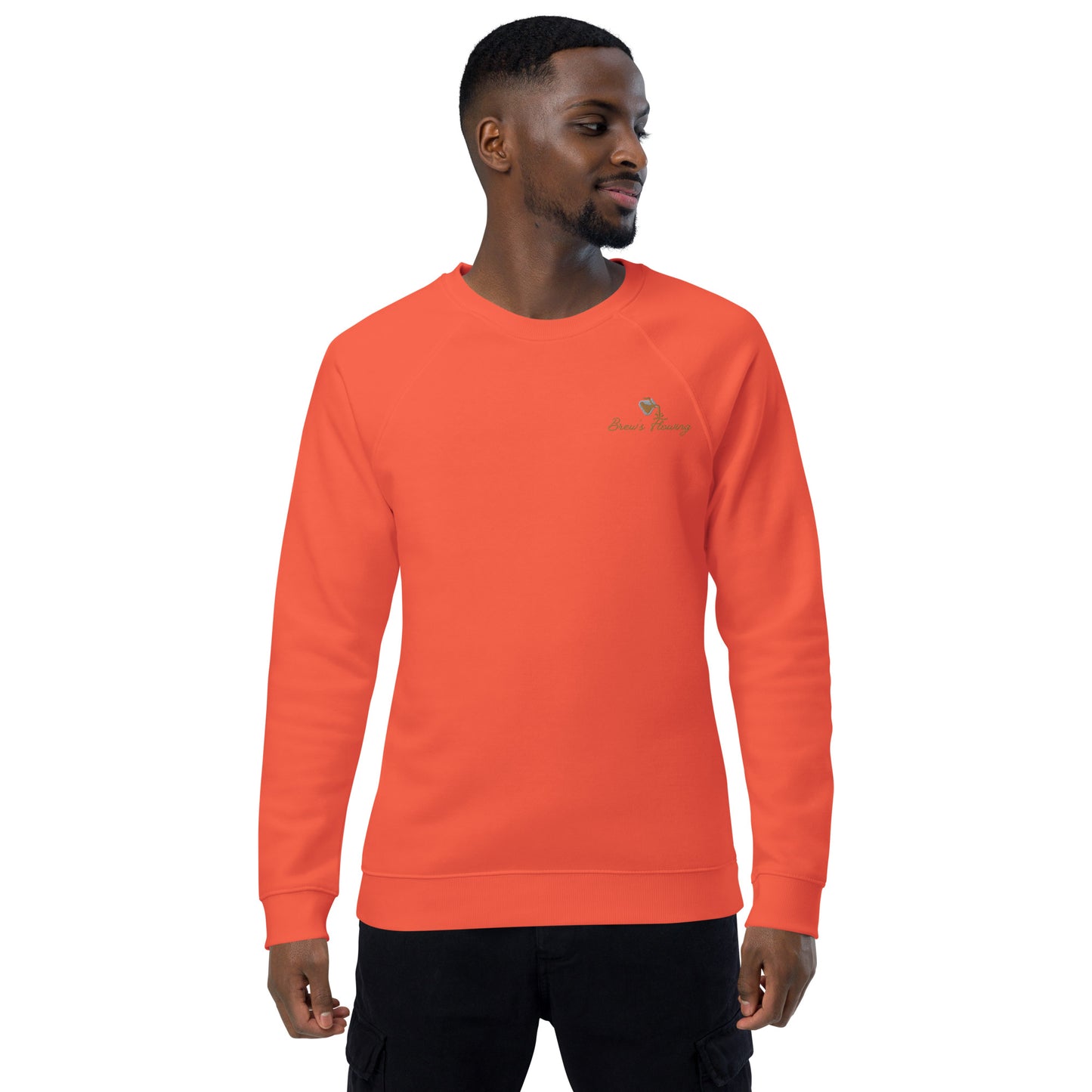 Brew’s Flowing Unisex Organic Raglan Sweatshirt