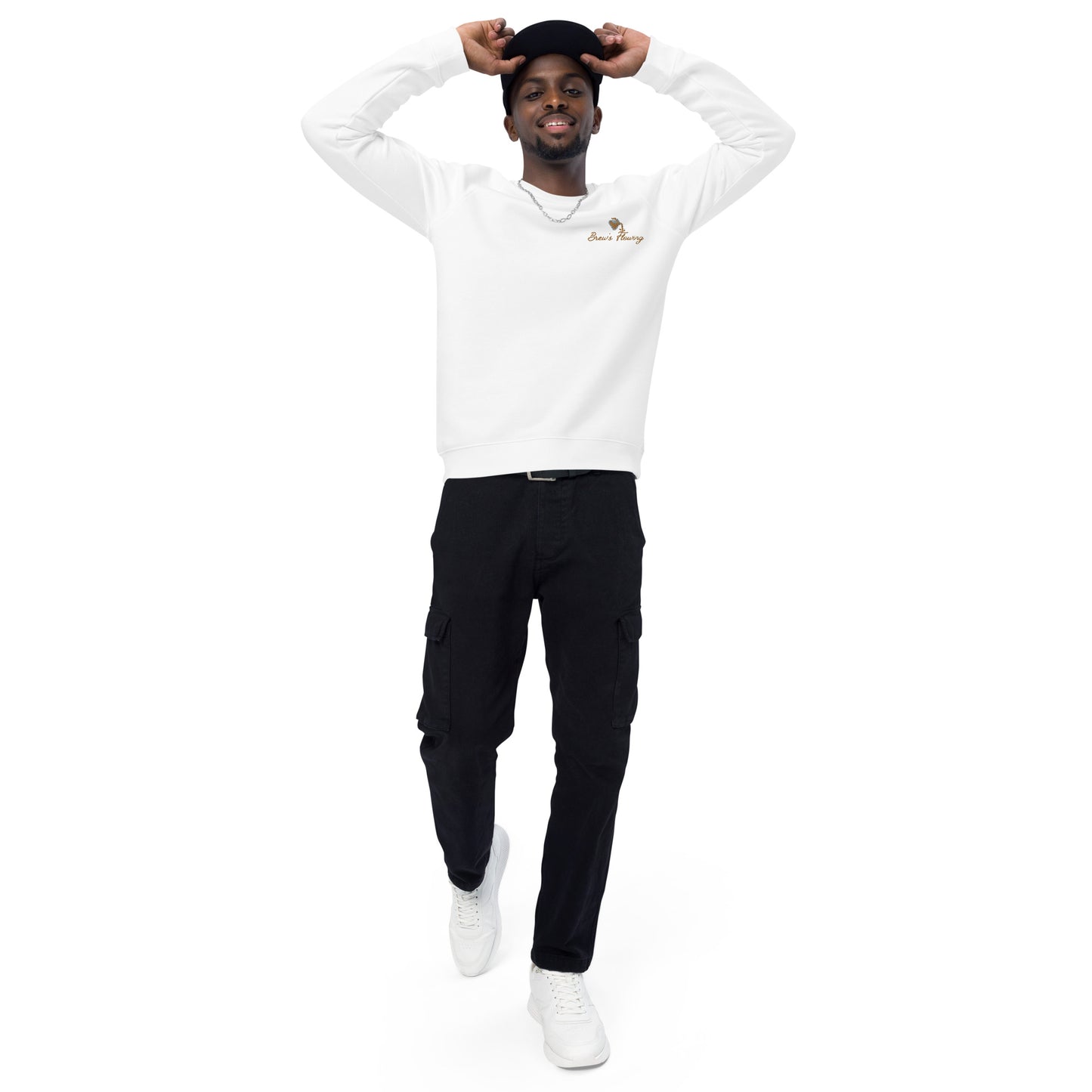 Brew’s Flowing Unisex Organic Raglan Sweatshirt
