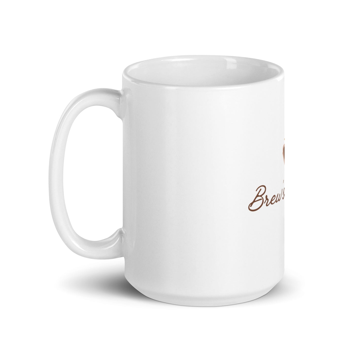 Brew's Flowing White Glossy Mug