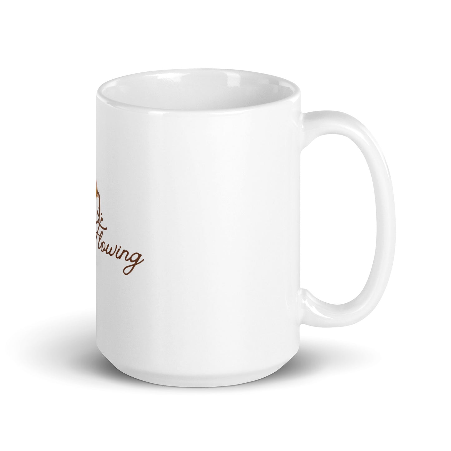 Brew's Flowing White Glossy Mug