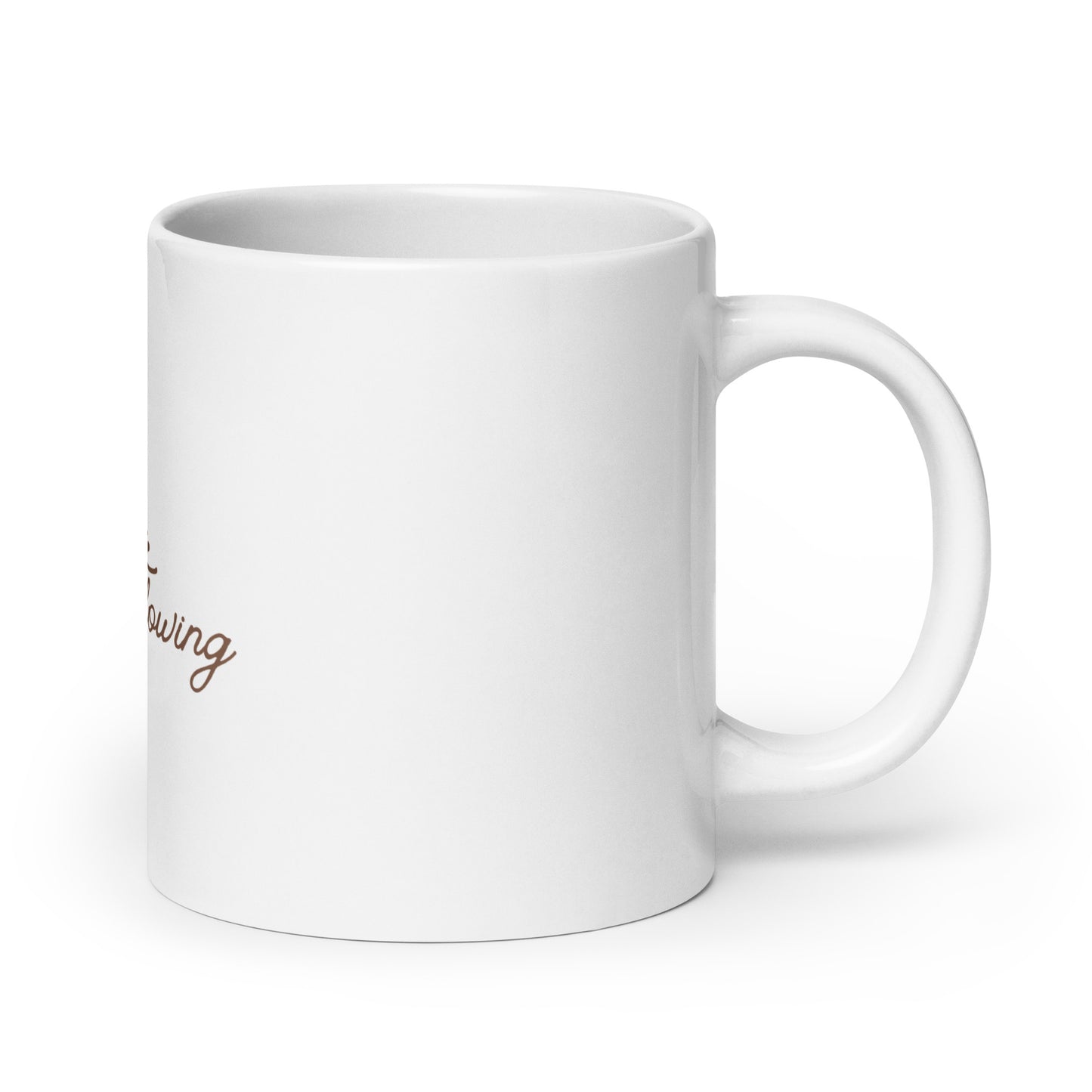 Brew's Flowing White Glossy Mug