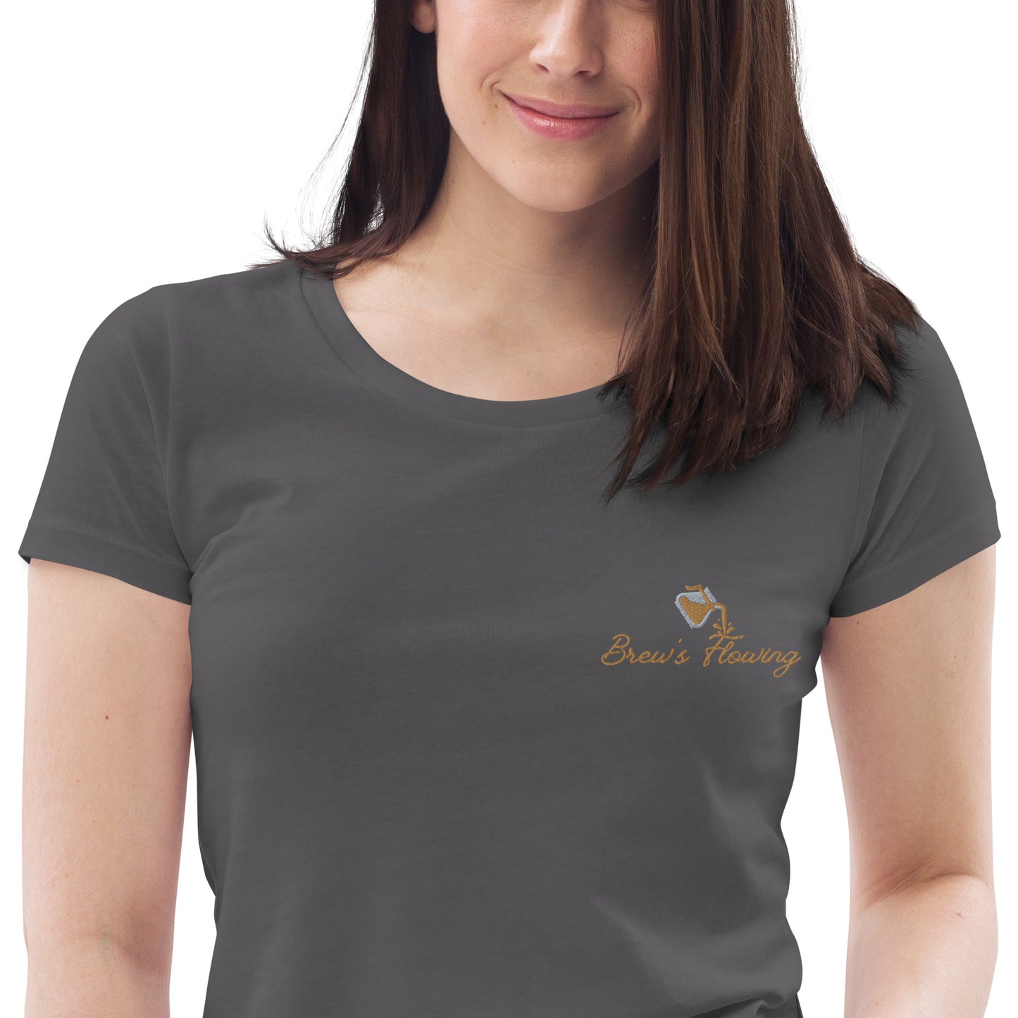 Brew’s Flowing Women's Fitted Eco Tee