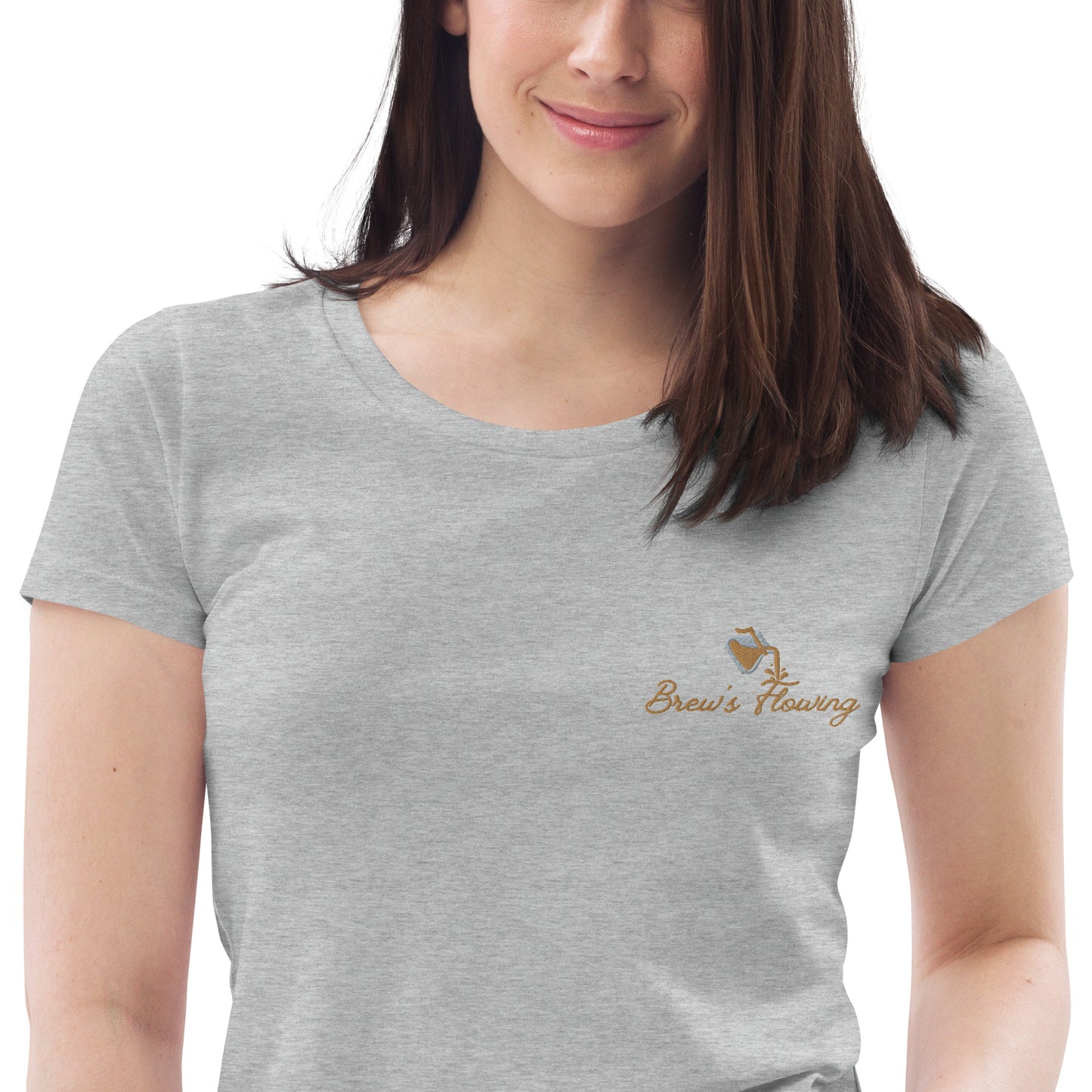 Brew’s Flowing Women's Fitted Eco Tee