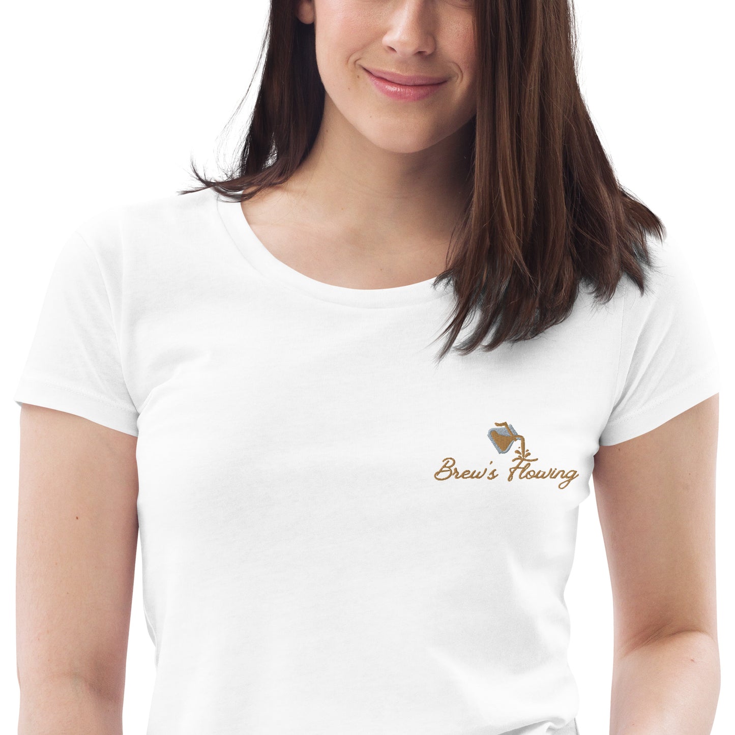 Brew’s Flowing Women's Fitted Eco Tee